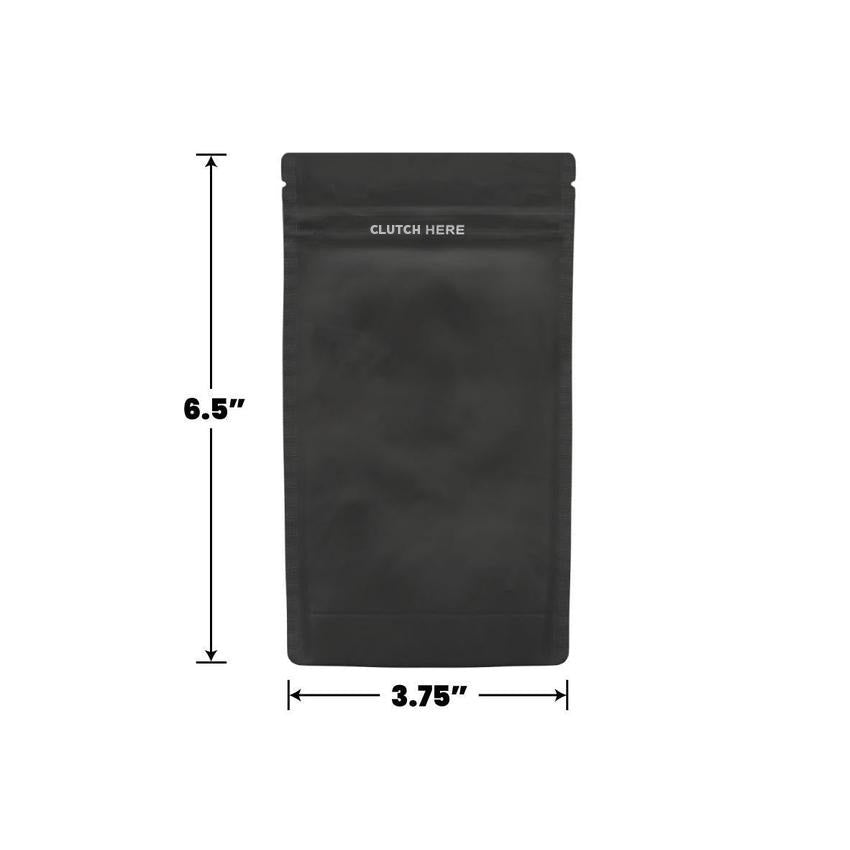 Clutch N Pull Mylar Bag - 1/4 Oz - 7 Grams - Child Resistant - Opaque Black or Opaque White - (100 to 50,000 Count)-Mylar Smell Proof Bags