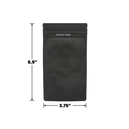 Clutch N Pull Mylar Bag - 1/4 Oz - 7 Grams - Child Resistant - Opaque Black or Opaque White - (100 to 50,000 Count)-Mylar Smell Proof Bags