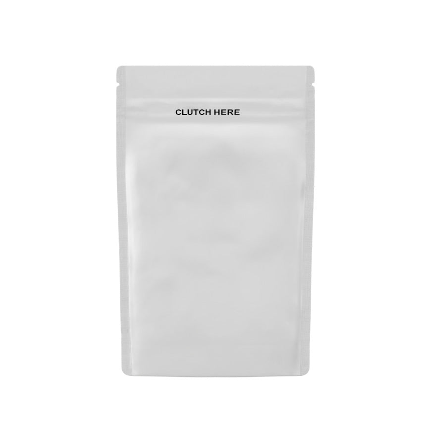 Clutch N Pull Mylar Bag - 1/4 Oz - 7 Grams - Child Resistant - Opaque Black or Opaque White - (100 to 50,000 Count)-Mylar Smell Proof Bags