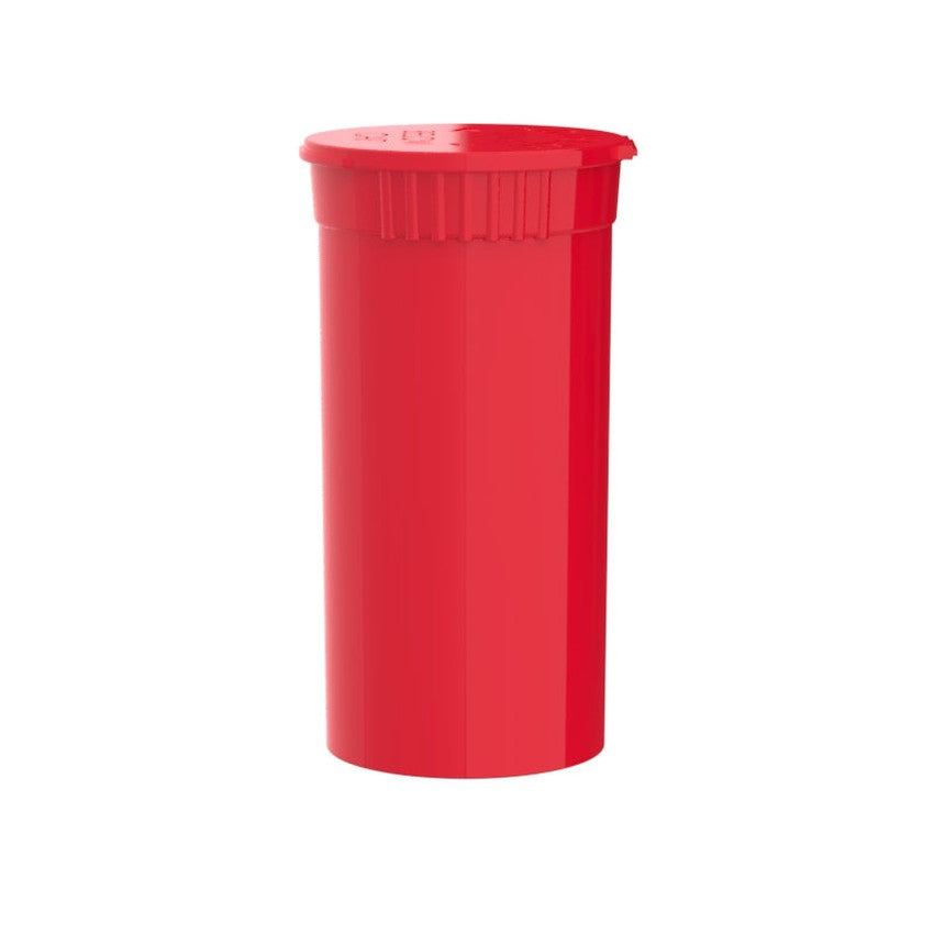 Intertech 13 Dram Pop Top Vial - Red - (21,312 Count Per Pallet)-Pop Top Vials