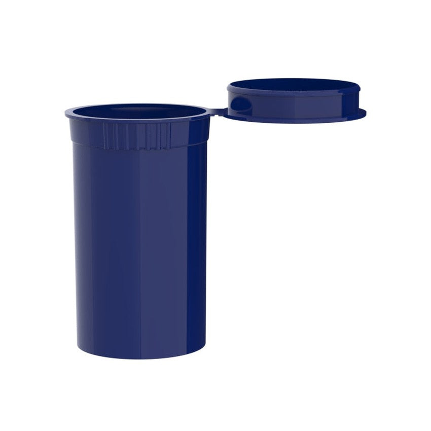 Intertech 19 Dram Pop Top Vial - 1/8 Oz - Blue - (14,976 Count Per Pallet)-Pop Top Vials
