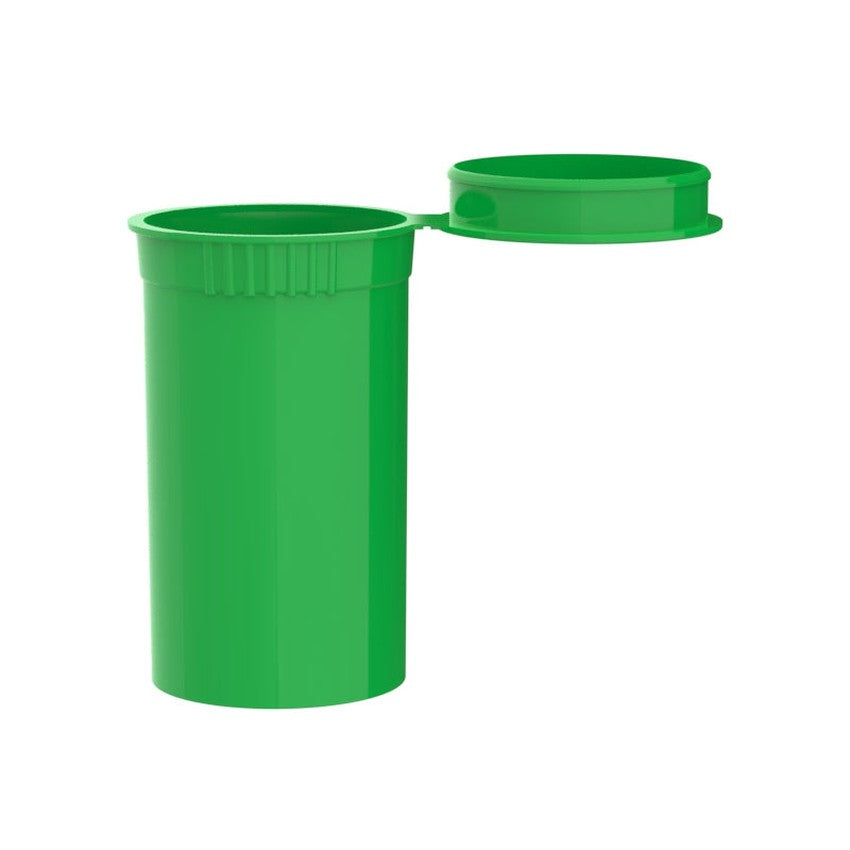 Intertech 19 Dram Pop Top Vial - 1/8 Oz - Lime Green - (14,976 Count Per Pallet)-Pop Top Vials