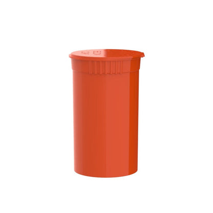 Intertech 19 Dram Pop Top Vial - 1/8 Oz - Orange - (14,976 Count Per Pallet)-Pop Top Vials