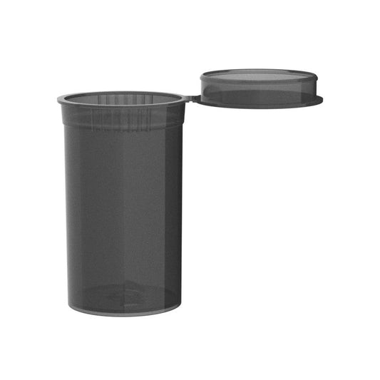 Intertech 19 Dram Pop Top Vial - 1/8 Oz - Translucent Smoke - (14,976 Count Per Pallet)-Pop Top Vials