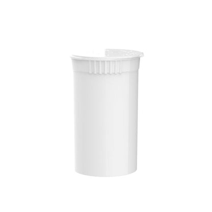 Intertech 19 Dram Pop Top Vial - 1/8 Oz - White - (14,976 Count Per Pallet)-Pop Top Vials