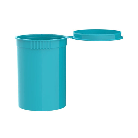 Intertech 30 Dram Pop Top Vial - 1/4 Oz - Aqua - (9,792 Count Per Pallet)-Pop Top Vials