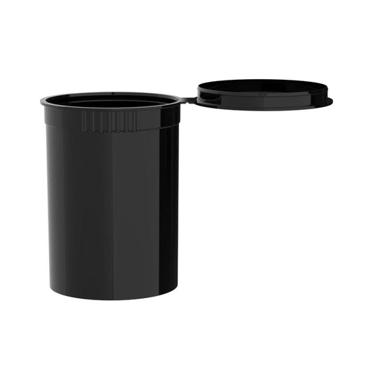 Intertech 30 Dram Pop Top Vial - 1/4 Oz - Black - (9,792 Count Per Pallet)-Pop Top Vials
