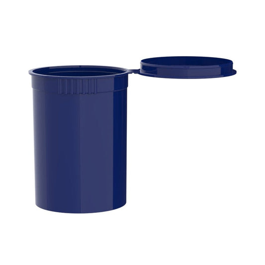 Intertech 30 Dram Pop Top Vial - 1/4 Oz - Blue - (9,792 Count Per Pallet)-Pop Top Vials