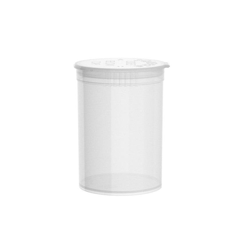 Intertech 30 Dram Pop Top Vial - 1/4 Oz - Clear - (9,792 Count Per Pallet)-Pop Top Vials