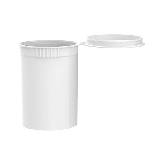 Intertech 30 Dram Pop Top Vial - 1/4 Oz - White - (9,792 Count Per Pallet)-Pop Top Vials