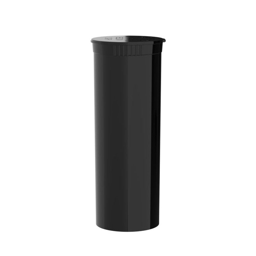 Intertech 60 Dram Pop Top Vial - 1/2 Oz - Black - (4,608 Count Per Pallet)-Pop Top Vials
