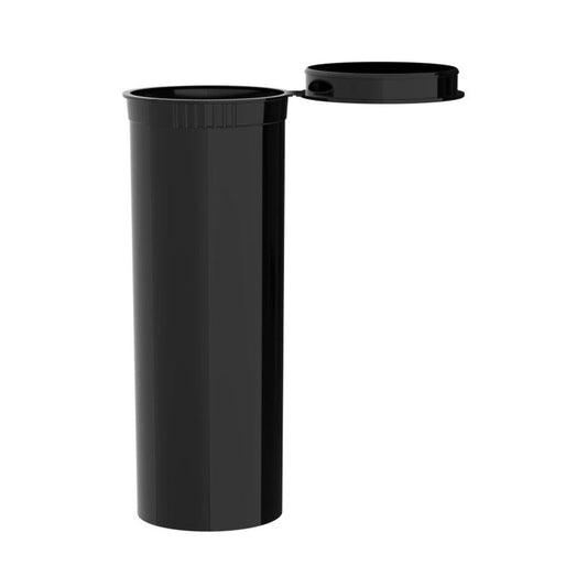 Intertech 60 Dram Pop Top Vial - 1/2 Oz - Black - (4,608 Count Per Pallet)-Pop Top Vials