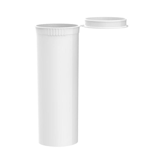 Intertech 60 Dram Pop Top Vial - 1/2 Oz - White - (4,608 Count Per Pallet)-Pop Top Vials
