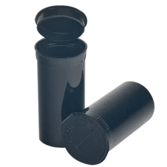 13 Dram Pop Top Vial - 1 Gram - Black - (315 Count)