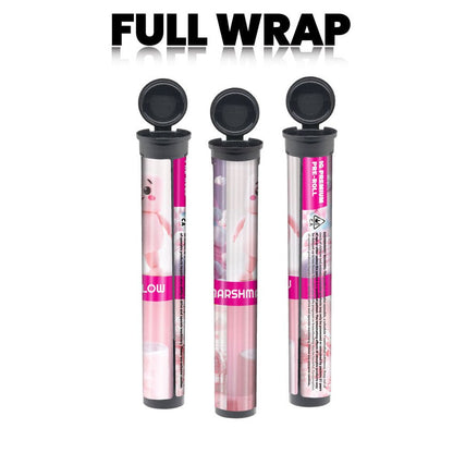 Michigan Pre-Designed 116mm Black Blunt Tube, with Sticker Applied!-Custom Print Stickers