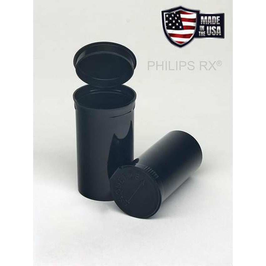 MJ 19 Dram Pop Top Vial - 1/8 Oz - Child Resistant - Vial With Labels & Application-Pop Top Vials