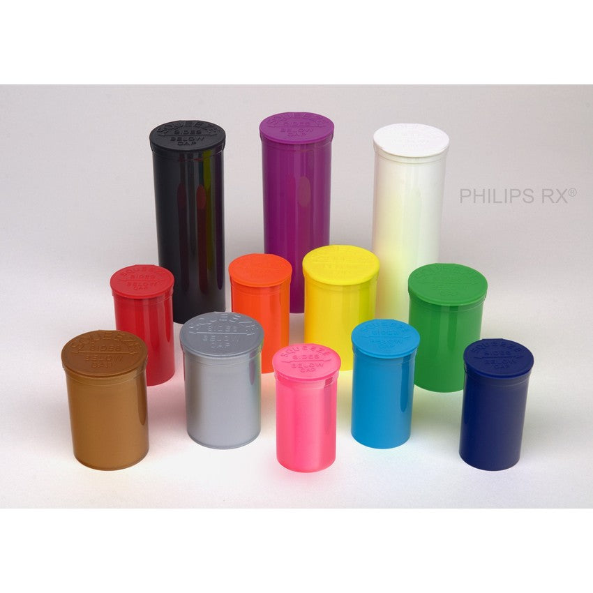 MJ 19 Dram Pop Top Vial - 1/8 Oz - Child Resistant - Vial With Labels & Application-Pop Top Vials