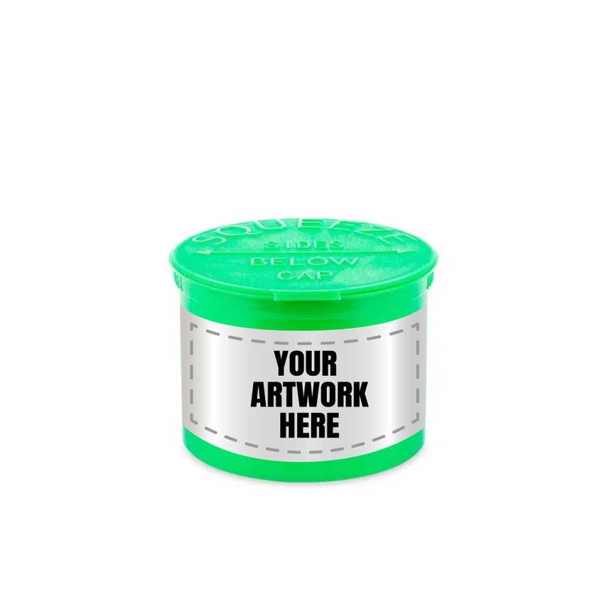 MJ 90 Dram Pop Top Vial With Labels & Application-Pop Top Vials