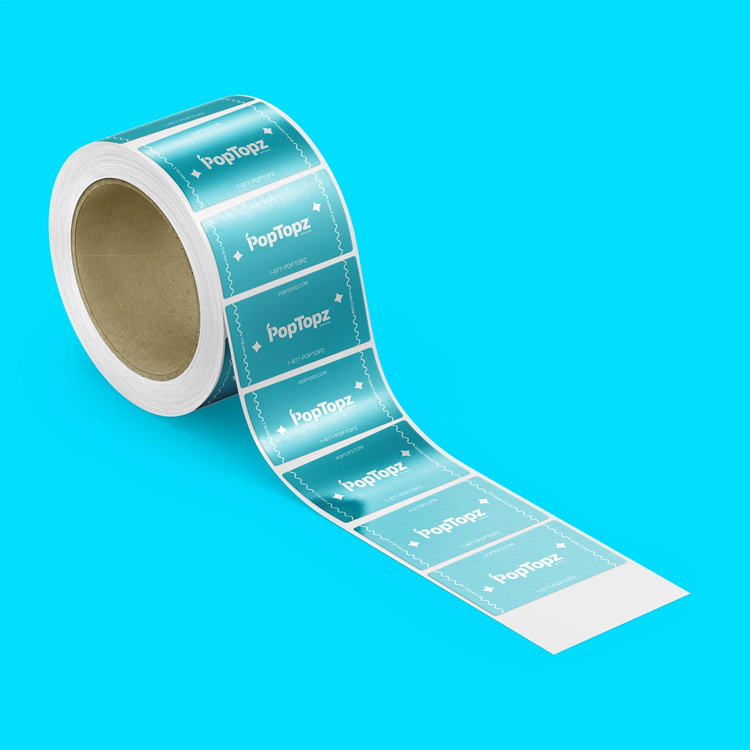pre roll tube metallic labels